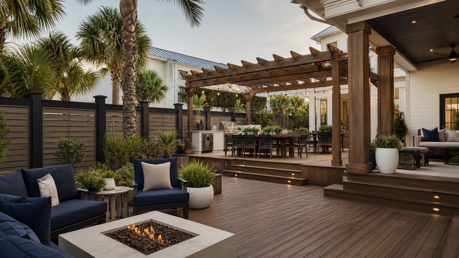 BUILD Pensacola brand image showing premium coastal property improvement design